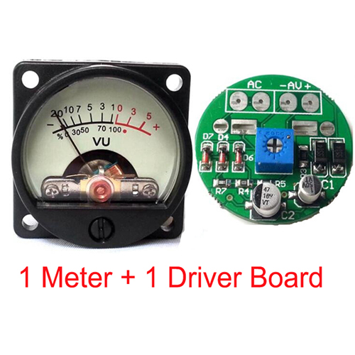 SO-39 For HIFI Amplifier 1PC 39mm SD39 DC 500V VU panel meter PLUS 1 PC Drive Board