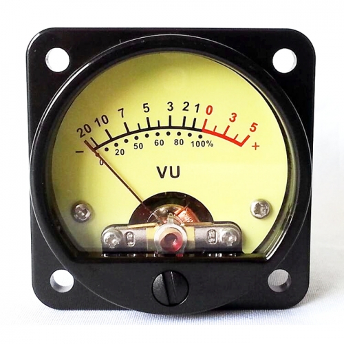 SO-45 1PC For HIFI Amplifier DC SO45 500VU panel meter With Yellow Back Light