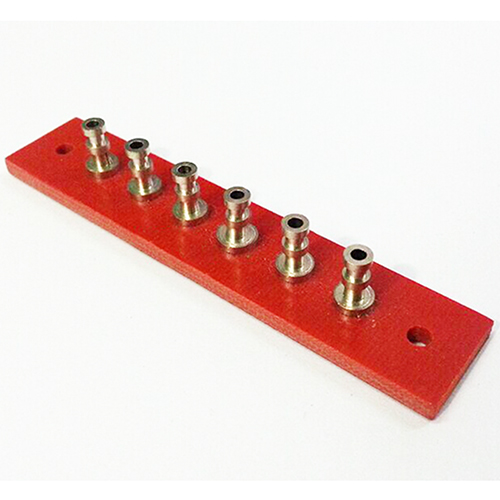 1PC Red 3MM Copper tin plated Turrets Posts Lugs Tag board STRIP Terminal BOARD for tube amplifier DIY