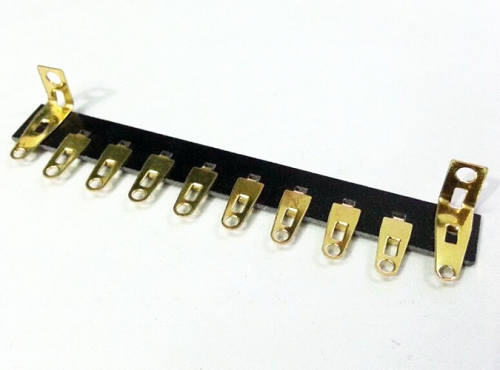 1PC Gold plated 10pins Tube Amp  Terminal Strip Tag Board Turret Board FOR HIFI DIY