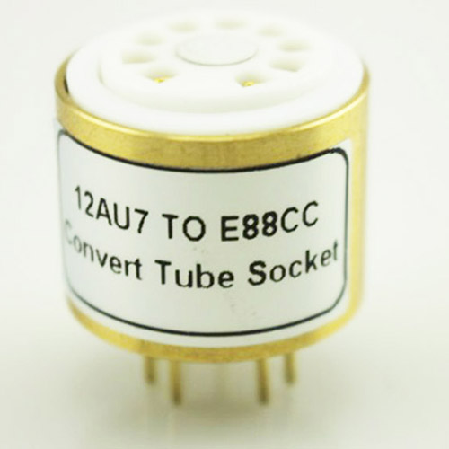 1PC 12AU7 (top) TO E88CC Vacuum Tube socket Convert Adapter tube AMP DIY 12AU7  TO E88CC