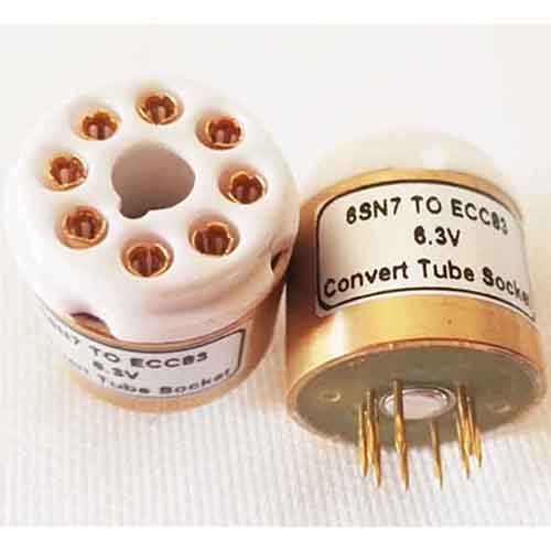 1PC  Tube DIY Adapter Socket Converter 6SN7 TO ECC83 6.3V