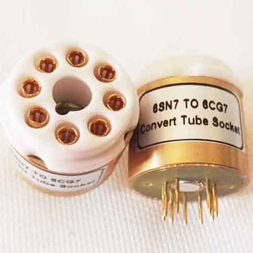1PC  Tube DIY Adapter Socket Converter 6SN7 TO 6CG7