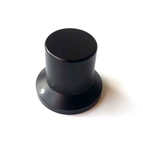 1PC 25X17X22mm Dull Polish Black Color Aluminium volume potentiometer Knob for Guitar Amplifier 6.0mm