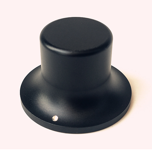 1PC 40x24x26MM  Black Aluminium volume potentiometer Knob for Guitar Amplifier 6.0mm