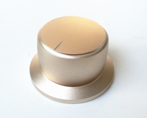 1PC 44X35X25MM Dull Polish Gold color Aluminium volume potentiometer Knob for Guitar Amplifier 6.0mm