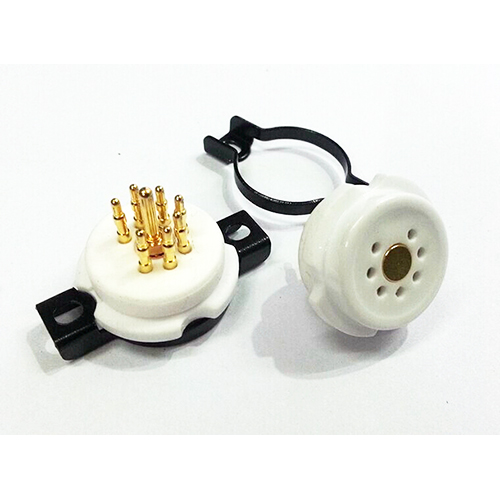 1PC EIZZ 7 pin 7pins Ceramic Vacuum Tube Socket for 6Z4 6X4 6J1 6X4 6J3