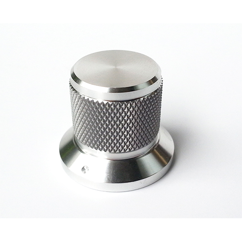 1PC 30X22X25mm Silver Aluminium AMP volume potentiometer Knob 6.0mm hole
