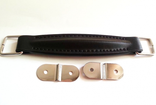 1PC DIY  Black  Leather Handle Strap For Marshall Guitar AMP Cabinet AS50D/AS100D