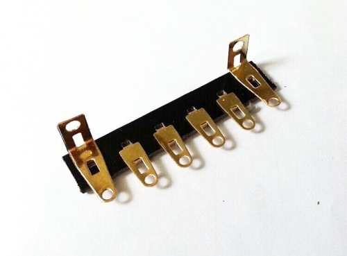1PC gold plated 6PINS Tube Amp  Terminal Strip Tag Board Turret Board FOR HIFI DIY