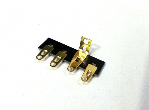 1PC gold plated 4 pins Tube Amp  Terminal Strip Tag Board Turret Board FOR HIFI DIY