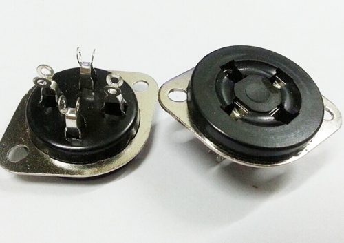 1PC Silver plated bakelite 4pin Vacuum Tube Socket for 300B 2A3 811 572B 274A