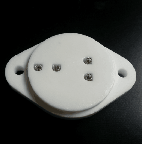 1PC Silver plated 4pin Ceramic Vacuum Tube Socket for HIFI tube amplifier DIY