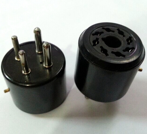 1PC Silver plated 8pin to 4pin Vacuum Tube Socket Adapter for HIFI tube amplifier DIY
