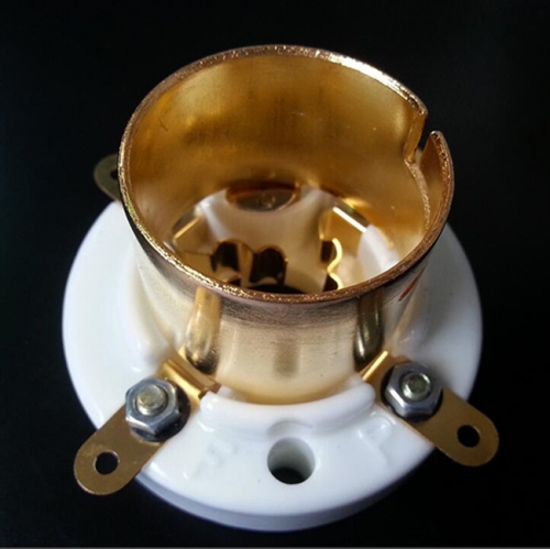 1PC Gold plated  4pin Vacuum Tube Socket for 300B 2A3 811 101D