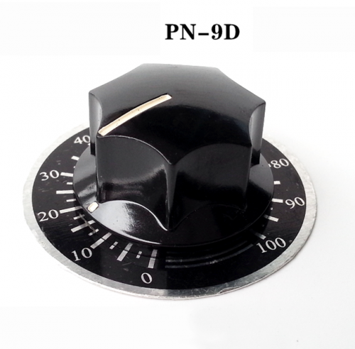 1PC Bakelite Knob PN-9D with Dial scale for Guitar Amplifier Knob volume potentiometer knob 6.4mm Hole