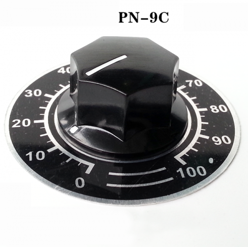 Bakelite Knob PN-9C with Dial scale for Guitar Amplifier Knob volume potentiometer knob 6.4mm Hole