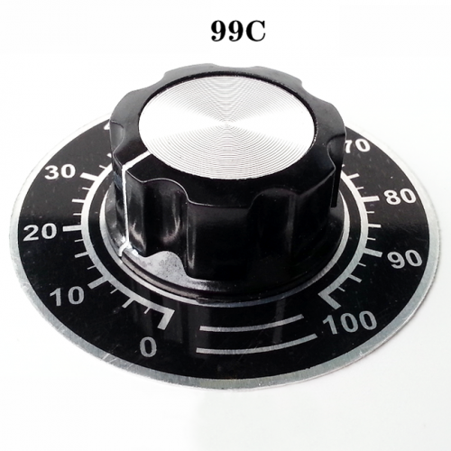 1PC Bakelite Knob 99C with Dial scale for Guitar Amplifier Knob volume potentiometer knob 6.0mm Hole