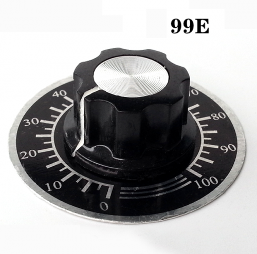 1PC Bakelite Knob 99E with Dial scale for Guitar Amplifier Knob volume potentiometer knob 6.0mm Hole