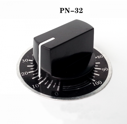 1PC Bakelite Knob PN-32 with Dial scale for Guitar Amplifier Knob volume potentiometer knob 6.4mm Hole