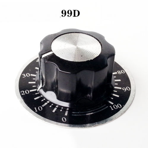 1PC Bakelite Knob 99D with Dial scale for Guitar Amplifier Knob volume potentiometer knob 6.0mm Hole
