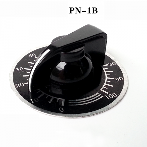 1PC Bakelite cockscomb Knob PN-1B with Dial scale for Guitar Amplifier Knob volume potentiometer knob 6.4mm Hole