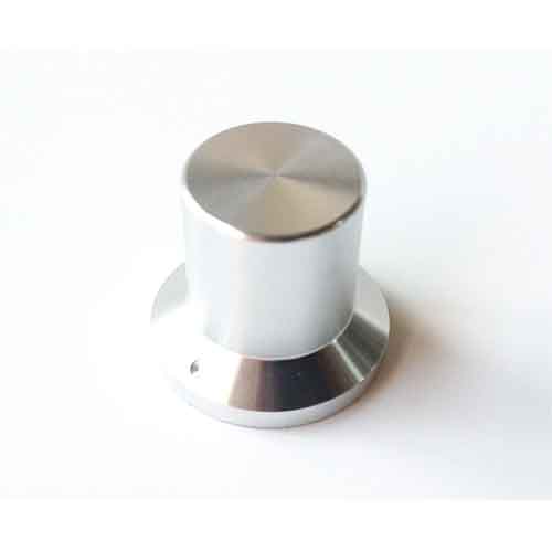 1PC 25x22x17 Bright  Silver knob Aluminium AMP volume potentiometer Knob 6.0mm hole