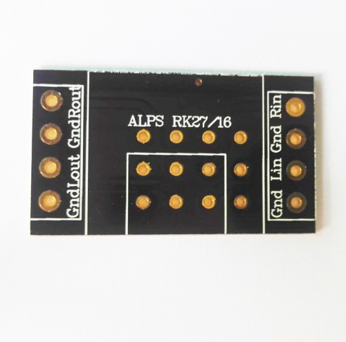 1PC Black Connection PCB Solder PCB  immersion gold FR4 PCB  for ALPS RK27 RK16 amplifer volume potentiometer