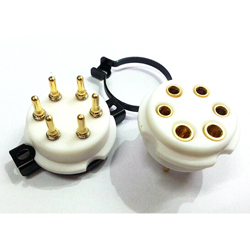 1PC WE310 310A WE310A VT57 VT58 EIZZ 6 pin Telflon Vacuum Tube Socket