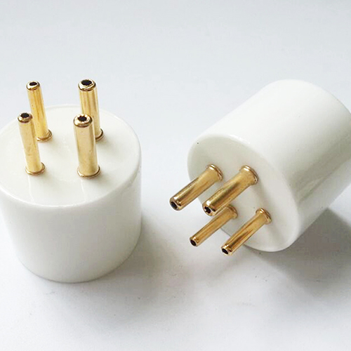 1PC 811 300B 2A3 4 pins Gold plated Ceramic Vacuum Tube Socket base