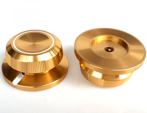 1PC 48x23mm Aluminium HIFI AMP volume Control potentiometer Knob 6.0mm hole Gold Color knob