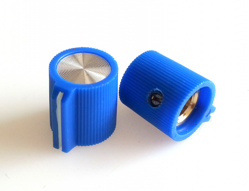 1PC Blue Plastic potentiometer Knob 13X14mm for Marshall Guitar AMP Effect Pedal  6.35mm Hole
