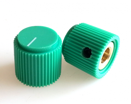 1PC Green Plastic potentiometer Knob 18.5X17.3mm for Marshall Guitar AMP Effect Pedal  6.35mm Hole