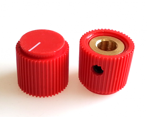 1PC Red Plastic potentiometer Knob 18.5X17.3mm for Marshall Guitar AMP Effect Pedal  6.35mm Hole