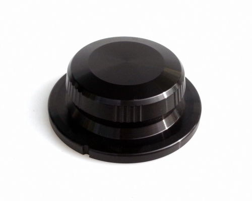 1PC Black Color 50X18mm Aluminium volume potentiometer Knob for Guitar Tube Amplifier DIY 6.0mm YDAN-46