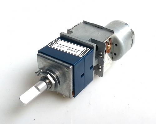 1 PC ALPS RK27 Motor Potentiometer Double 10K 2X 3pins tube amplifier DIY parts