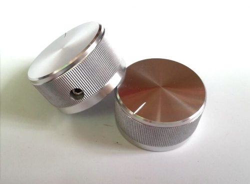 1PC 30x16mm Shining Silver Aluminium AMP volume potentiometer Knob 6.0mm Volume Control Knob YDAN-13