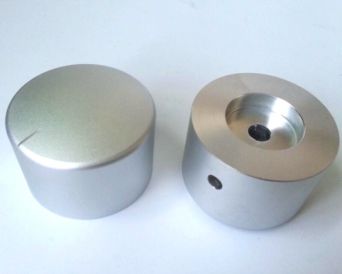 1PC 38x26mm Dull polish Silver Aluminium AMP volume potentiometer Knob 6.0mm for Audio tube amp DIY YDAN-35