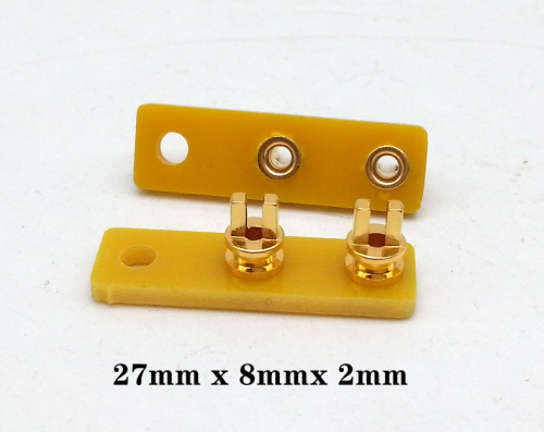 1PC EIZZ 2pins 24K Gold Plated Copper TURRET Guitar AMP TAG BOARD STRIP BOARD