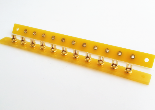 1PC EIZZ 11pins 24K Gold Plated Copper TURRET Guitar AMP TAG BOARD STRIP BOARD