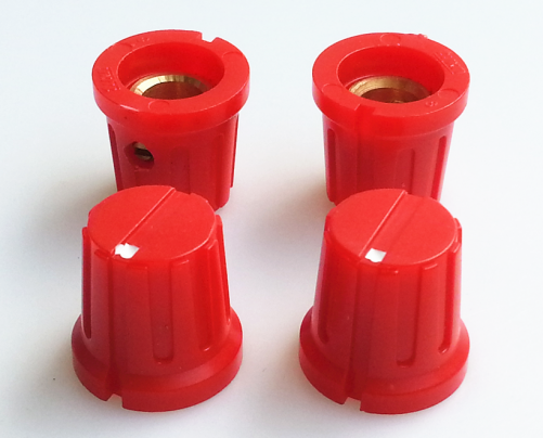 Red Plastic potentiometer Knob 15.5*15mm for Marshall Guitar AMP Effect Pedal 6.4mm Hole YDPN-1