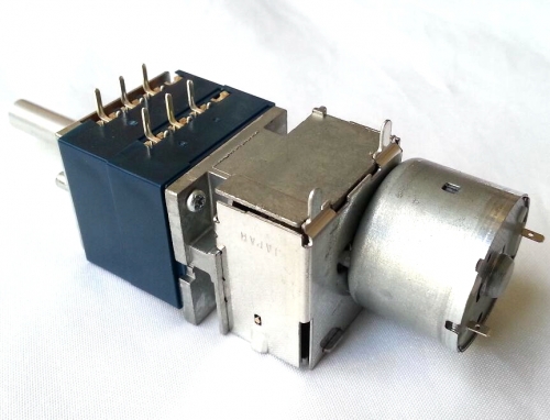 1 PC ALPS RK27 Motor Potentiometer Double 50kA 2X 3pins tube amplifier DIY parts