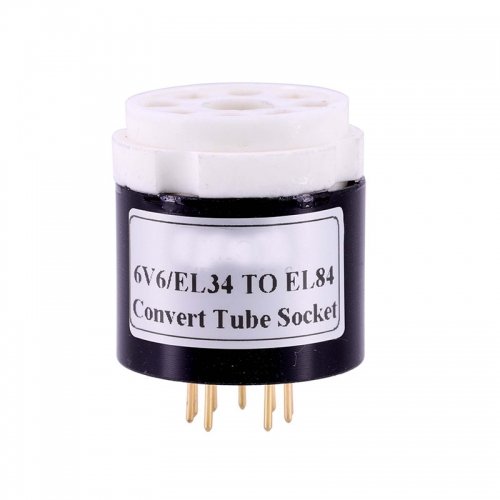 1PC bakelite socket 6V6 TO EL84 EL34 TO EL84 6BQ5 6P14 6P15 Vacuum tube socket adapter converter