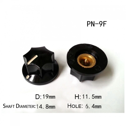 1PC Bakelite Knob PN-9F for Guitar Amplifier Knob volume potentiometer knob 6.4mm Hole