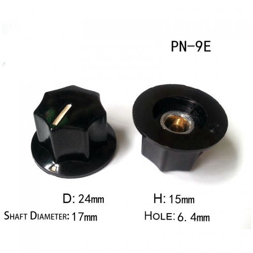 1PC Bakelite Knob PN-9E for Guitar Amplifier Knob volume potentiometer knob 6.4mm Hole