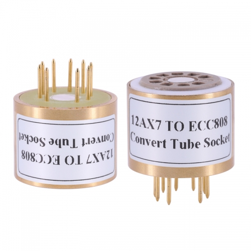 1PC 9Pins TO 9Pins 12AX7 TO ECC808 Vacuum Tube socket Convert Adapter for Tube AMP DIY
