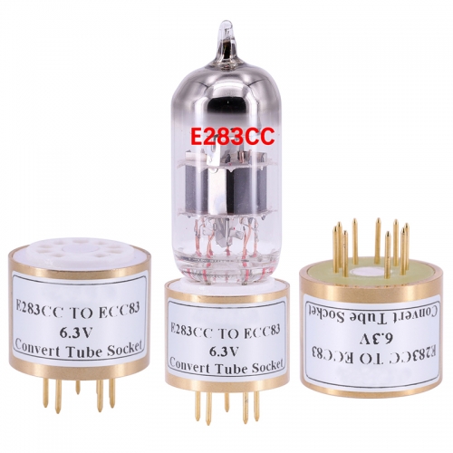 1PC E283CC (top ) TO ECC83  6.3V  E283CC TO 12AX7  E283CC TO ECC83  Vacuum Tube AMP socket Convert Adapter