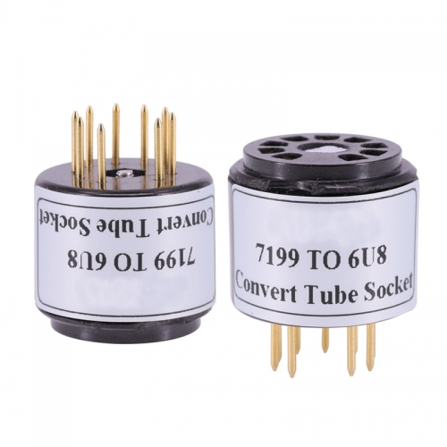 1PC Black bakelite gold-plated socket 7199 to 6U8 Vacuum TUBE SOCKET ADAPTER