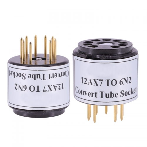 1PC Bakelite ECC83 12AX7 TO 6N2 12AU7 To 6N2 vacuum tube adapter socket converter