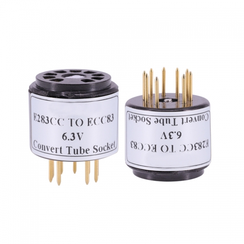 1PC Bakelite handmade E283CC  TO ECC83  6.3V  E283CC TO 12AX7 Vacuum Tube AMP socket Convert Adapter
